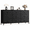 47''W-Black, variant on GALAXHERO Fabric Dresser for Bedroom, 9 Drawers Dresser with Wood Top, TV Stand for 55'' TV, Black Chest of Drawers for Closet, Living Room, 47''W