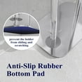thumbnail image 3 of 4-Roll Free-Standing Toilet Paper Holder - Rustproof Metal Stand with Anti-Slip Base & Phone Shelf, Black Bathroom Storage Organizer, 3 of 14
