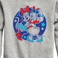 thumbnail image 3 of Disney - Minnie Daisy Americana - Toddler & Youth Crewneck Fleece Sweatshirt, 3 of 5