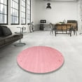 thumbnail image 3 of Ahgly Company Indoor Rectangle Contemporary Pastel Pink Abstract Area Rugs, 7' x 10', 3 of 6