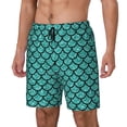 thumbnail image 2 of Balery Aquamarine Glitter Mens Swim Trunks Swim Shorts for Men Quick Dry Inseam Beach Shorts with Compression Liner Pocket-3X-Large, 2 of 9