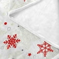 thumbnail image 4 of Christmas Throw Blanket Winter Snowflakes Holiday Blankets and Throws Super Soft Fleece Blanket Warm and Cozy Throws for Winter Bedding, Couch and Sofa, 50 x 60 Inch (Red/Grey Snowflake), 4 of 6