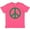 Retro Heather Pink, variant on Inktastic Green Symbol Peace Sign Youth T-Shirt