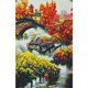 thumbnail image 1 of Cuadros Decorativos Bordado completo Hilo de algodón ecológico 11CT Impreso Otoño Kit de punto de cruz (DX1364) Wdftyju de costura negro 4 estilos, 1 of 9