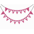 thumbnail image 1 of Inkdotpot Baby Birthday DecorationsI Am ThreePennant Banner Flags Baby Girls Polka DotBirthday Garland, 1 of 4