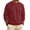 Wine_006, variant on Mens Fleece Crewneck Sweatshirt Stylish Soft Long Sleeves Pure Color Pullover Fall Winter Warm Comfy Casual Pullover Yellow XL