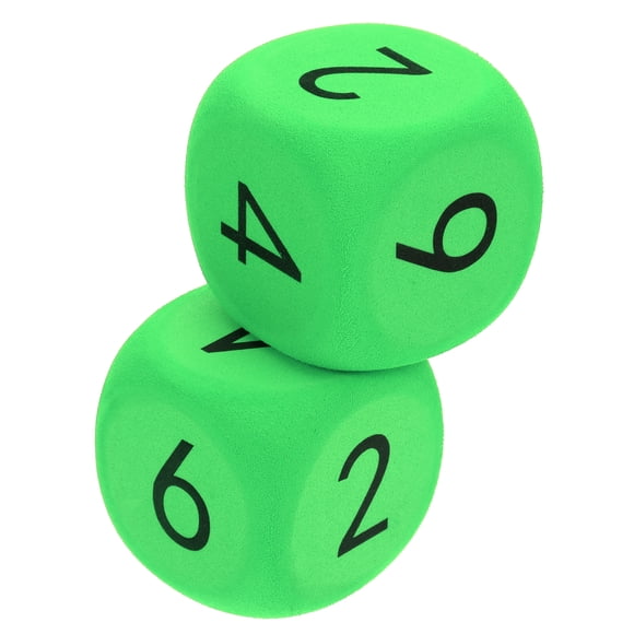 Shisuyan 2pcs Large Eva Foam Dice For Kids Playing Dice For Classroom Games Party Activities And Learning Sessions Soft Oversized Dice For Teaching Use