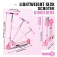 thumbnail image 5 of Welmotive Scooter for Kids Ages 3-8 – Kick Kids Scooters for Boys & Girls Light up Wheels Portable Lightweight Folding Design with Reducing System and Adjustable Height Handlebars and up to 110 Lbs, 5 of 7
