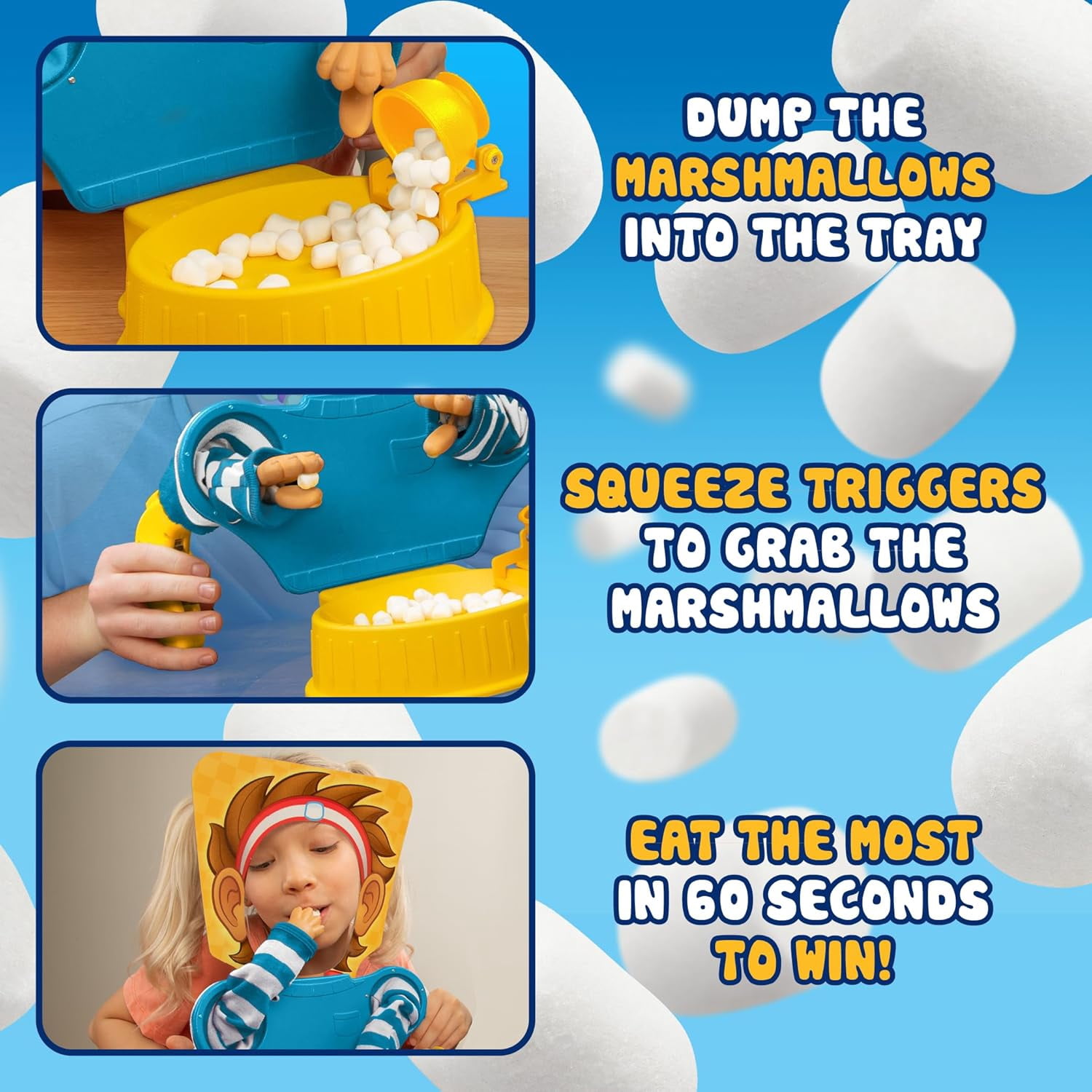 Marshmallow Madness Family Board Game – Exciting Party Game for Kids & Adults, Ages 8+