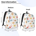thumbnail image 4 of Daiia Colorful Crabs Vintage Canvas Backpack for Men and Women ,Hiking Backpack,Travel Laptop Bag for School,Large Capacity Backpack-Medium, 4 of 7