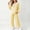 #1Yellow, variant on Acaics Girls' 2 Piece Plaid Pajama Set: Lace Ruffle Crew Neck Long Sleeve Loose Wide Leg Sleepwear Pants, Soft Casual All Season Loungewear Outfits for Girls Ages 2–17