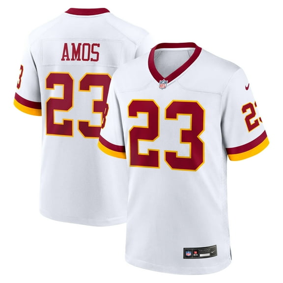 Men's Nike Trey Amos White Washington Commanders Game Super Bowl Era Jersey
