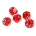 thumbnail image 1 of Material para hacer joyas sueltas con forma de bola floral 5 rojo, 1 of 9