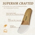 thumbnail image 4 of Mens Sandals, Arch Support Slides with Adjustable Buckle Straps Memory Foam Insole & Cork Footbed Slides for Men Footwear - Non-Slip Summer Sandals for Men & Lightweight Mens Slides, 4 of 5