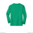 thumbnail image 6 of Port & Company Youth Long Sleeve Core Cotton T-Shirt Kelly X-Large, 6 of 6