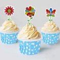 thumbnail image 5 of 100 moldes para hornear pasteles, cupcakes y muffins para fiestas, bodas, cumpleaños y Navidad, color azul., 5 of 5