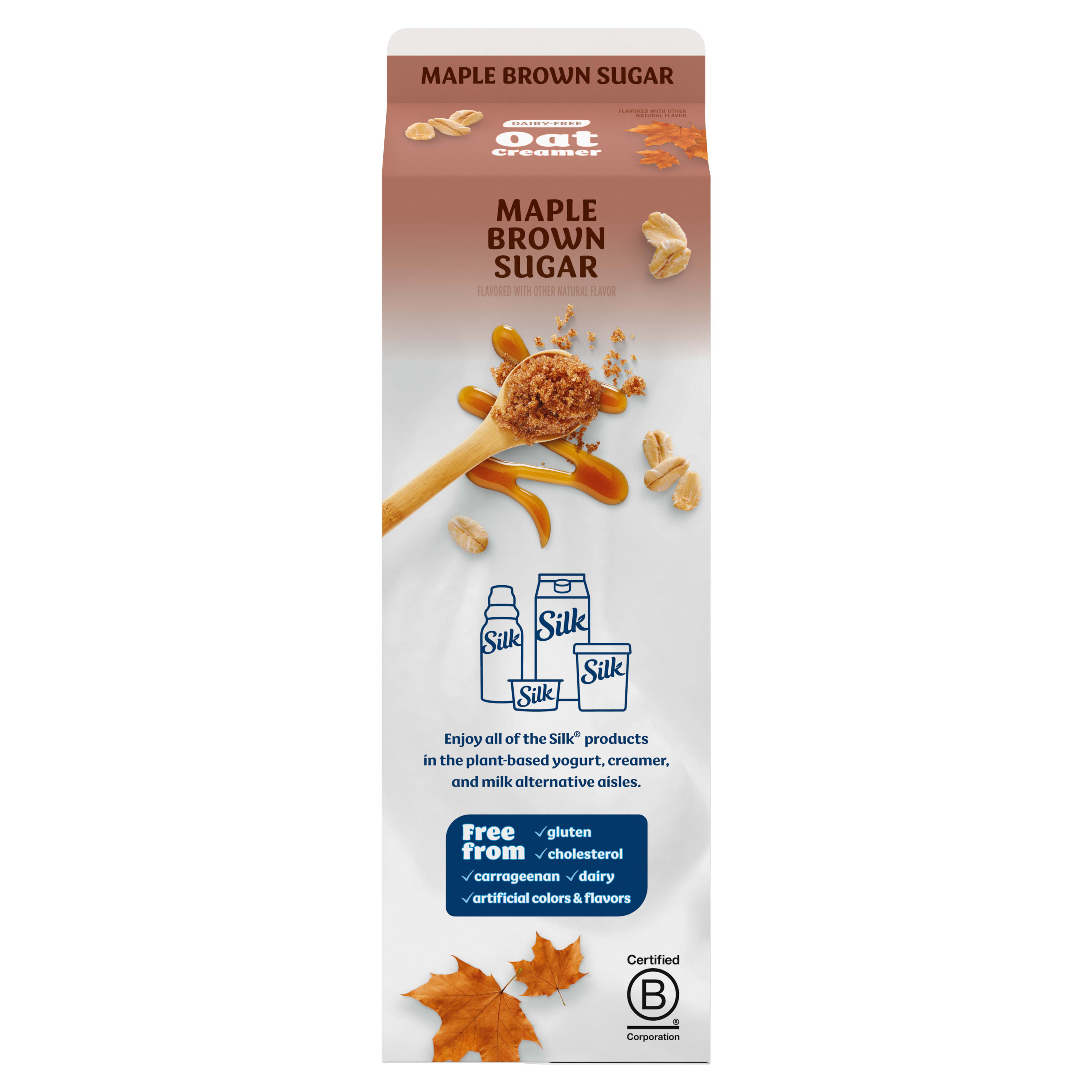 Silk The Maple Brown Sugar One DairyFree Oat Creamer, 32 fl oz, Silk