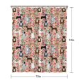 thumbnail image 5 of Boston Terrier Dogs with Pioneer Flower Shower Curtain 72"x84" ,Bathroom Decorative Shower Curtains Set with 12 Hooks,Modern Waterproof Washable Shower Curtain, 5 of 6