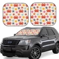 thumbnail image 2 of Daiia Crabs And Seastars 2PCS Car Windshield Sun Shade, Foldable Sun Shield for Car Front Window, Auto Sun Blocker Visor Protector Universal for Truck SUV Pickup-Large, 2 of 7