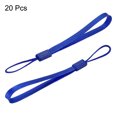 thumbnail image 3 of Unique Bargains 15cm Portable Item Nylon Cord Lanyards Hand Wrist Strap String Blue 20 Pack, 3 of 6