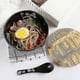 thumbnail image 3 of Ramen Bowl Set, Japanese Ramen Noodle Bowls With Lid Spoon, Large Ceramic Soup Bowl, Black Hand Drawn Rice Bowl Retro, 3 of 3