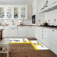thumbnail image 2 of Kitchen Mat Rug Set of 2 Bee Happy Gnome Yellow Honey Runner Rug Anti-Fatigue Comfort Memory Foam Standing Mat Non-Slip Floor Door Mat for Bathroom Bedroom 18x30in+18x48in, 2 of 6