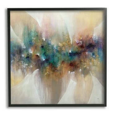 Stupell Industries Abstract Expressive Painting Modern Blue Green Purple Tones, 24 x 24, Design by K. Nari