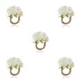 thumbnail image 1 of Anillo de Servilleta Bewildely Flores Artificiales 6 Piezas Colorido, 1 of 6