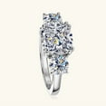 thumbnail image 4 of Moissanite Wedding Ring for Women 3.5 Carat Diamond Engagement Rings 18K White Gold Plated 925 Sterling Silver Moissanite Ring Womens Diamond Rings Diamond Eternity Rings, 4 of 9