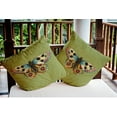 thumbnail image 5 of 16" x 16" Simply Daisy Brushfoot Butterfly Indoor/Outdoor Pillow, Apple Green Qty 1, 5 of 6