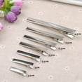 thumbnail image 2 of Meidiya 100Pcs Hair Clips Hair Bow Clips Flat Metal Single Prong Silver Bulk Hair Clips for Bows Making Crafts DIY Hair Accessories, 2 of 8