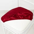 thumbnail image 2 of Efavormart 5 Pack Crushed Velvet Chiavari Chair Seat Pad Covers – Red Stretch Cushion Slipcovers for Dining Chairs, Washable & Reusable, 2 of 5