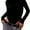 Black, variant on MORTTIC Women’s Long Sleeve Fitted Bodysuit – Crew Neck Stretchy Body Shaping Top, S