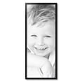 thumbnail image 2 of ArtToFrames 14" x 35" Satin Black Tall Picture Frame, 14x35 inch Black Wood Poster Frame (WOM-1852), 2 of 8