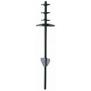 Annin Flagmakers Ground Spike,4in,Steel,Black 897