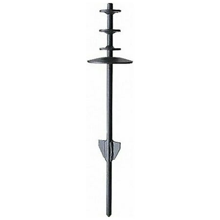 Annin Flagmakers Ground Spike,4in,Steel,Black 897
