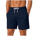 thumbnail image 3 of VBTAPA Mens Mesh Running Shorts, Quick Dry Lightweight Gym Workout Athletic Shorts for Men, Big and Tall Drawstring Sweat Shorts with Pockets Navy S, 3 of 6