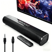 vonesiy TV Sound Bar Bluetooth Surround Soundbar, HDMI ARC/Optical/AUX/USB Multi Connection Home Theater Audio System for Smart TV, PC, Projector