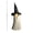 Dark Gray-DY, variant on MMJ Ghost Decor Lighted Ghost Witch Hat Blow Mold Statue with LED Lights, Freestanding Decor for Porch Yard Halloween decorations