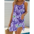 thumbnail image 2 of ZOELNIC Women's Boho Turtle Print Midi Dress Sleeveless Crew Neck, Summer Casual Beach Dress, 2XL, 2 of 4
