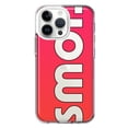thumbnail image 1 of MUNDAZE Apple iPhone 14 Pro Max Shockproof Clear Hybrid Protective Phone Case Red Pink Clear Funny Text Quote Smol Cover, 1 of 5