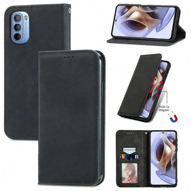 For Motorola Moto G31 Retro Skin Feel Magnetic Horizontal Flip Leather Phone Case