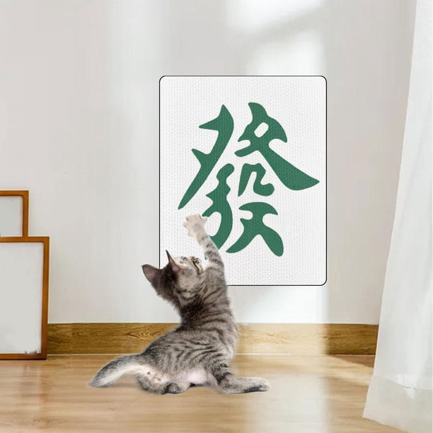 Rascador de Pared Salvador para Gatos Protector de Muebles Verde