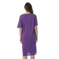 thumbnail image 3 of Just Love Short Sleeve Nightgown Sleep Dress for Women (Purple - Y'all Need Jesus, Small), 3 of 3