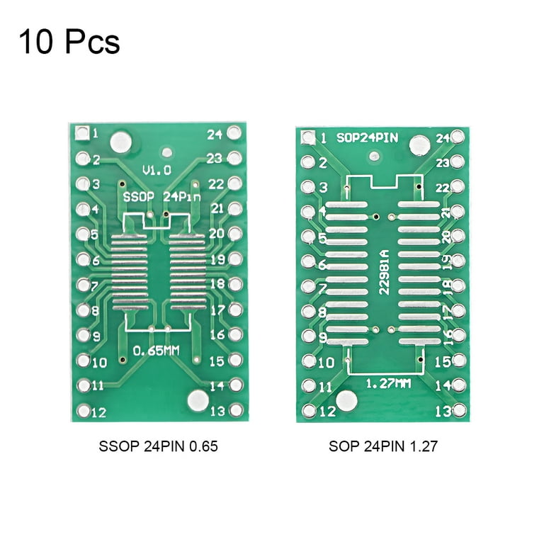 25pcs SSOP 8PIN 0.65mm To SOP 8PIN 1.27mm DIP Adapter PCB Board Converter