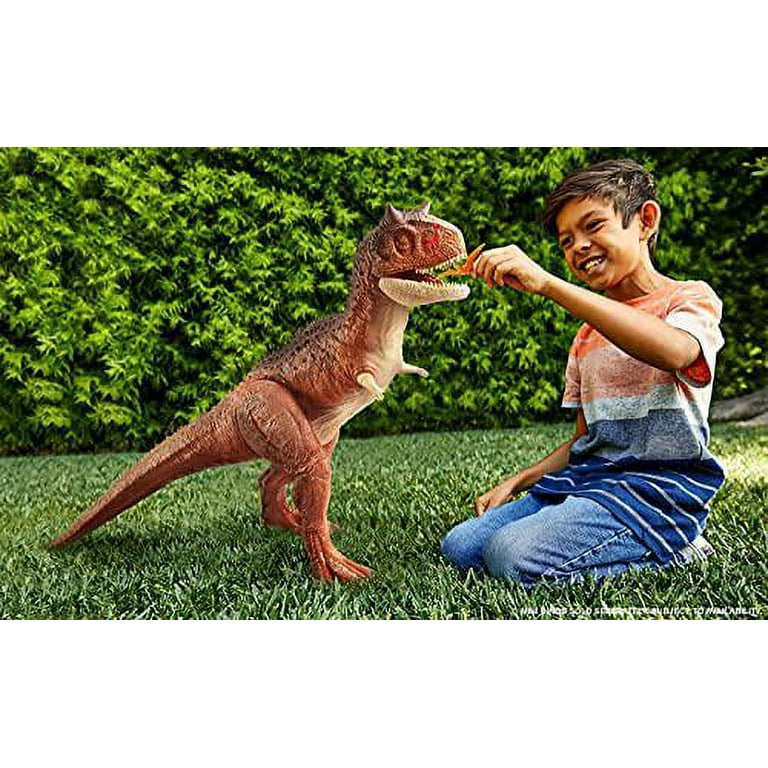  Jurassic World Colossal Carnotaurus Toro Dinosaur Action Figure  Camp Cretaceous with Stomach-Release Feature, 36-in/91-cm Long, Realistic  Sculpting, Kid Gift Age 4 Years & Up : Video Games