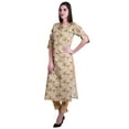 thumbnail image 3 of Moomaya Womens 2-Piece Cotton Printed Kurta With Pants Indian Ethnic Suit Dress, 3 of 7