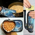 thumbnail image 5 of Yayeee Oven Mitts and Pot Holder Set of 2 Heat Resistant Kitchen Gloves Baking Hot Pad, Floral Moon, 5 of 5