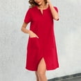 thumbnail image 1 of UANWENN Jupe Décontractée Confortable pour Femmes, Pyjama Ample à Manches Courtes, Robe Longue en Nylon à Fermeture Éclair, Robes pour Femmes avec Capuche, Grande Taille, Kimono en Soie, 1 of 8