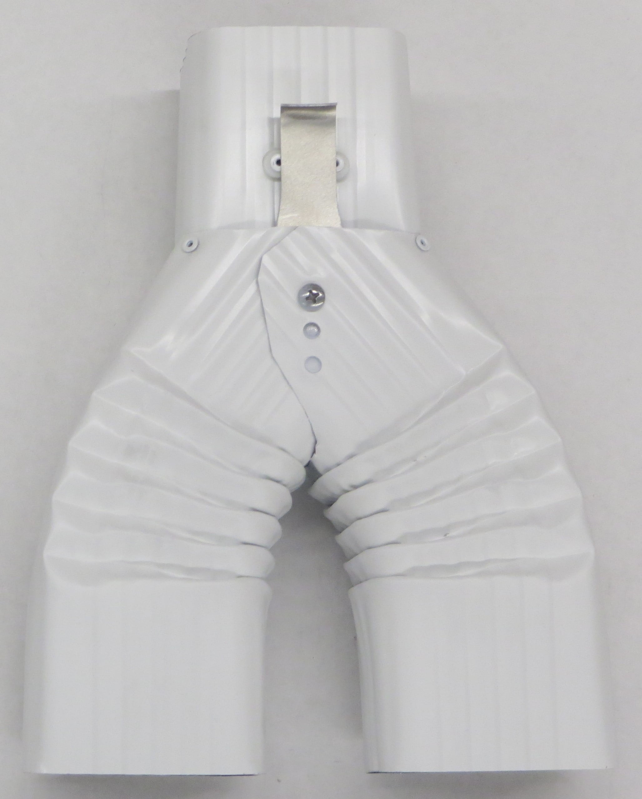 Basic Downspout Diverter for Rain Barrels (2X3, High Gloss White